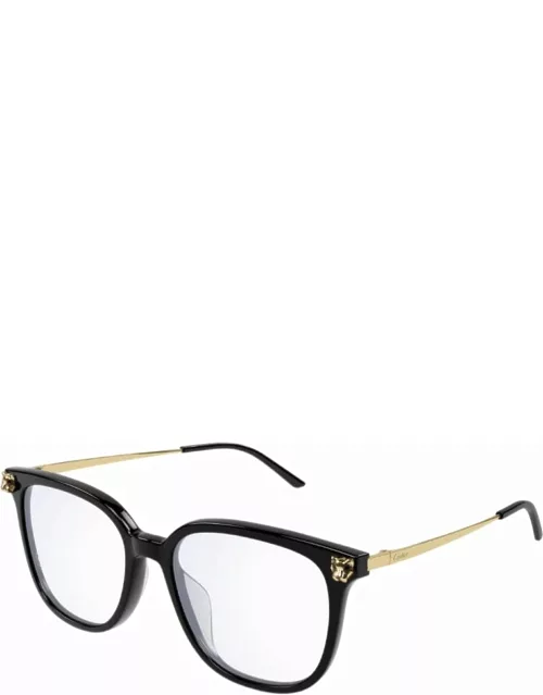 Cartier Eyewear Ct 0346 - Black & gold Glasse
