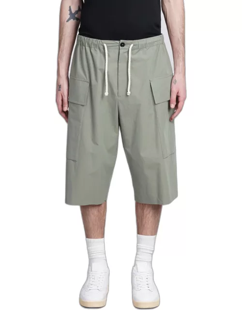 Jil Sander Shorts In Green Cotton