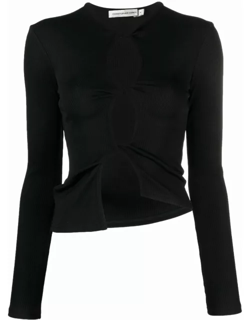 Christopher Esber twisted-effect cut-out top