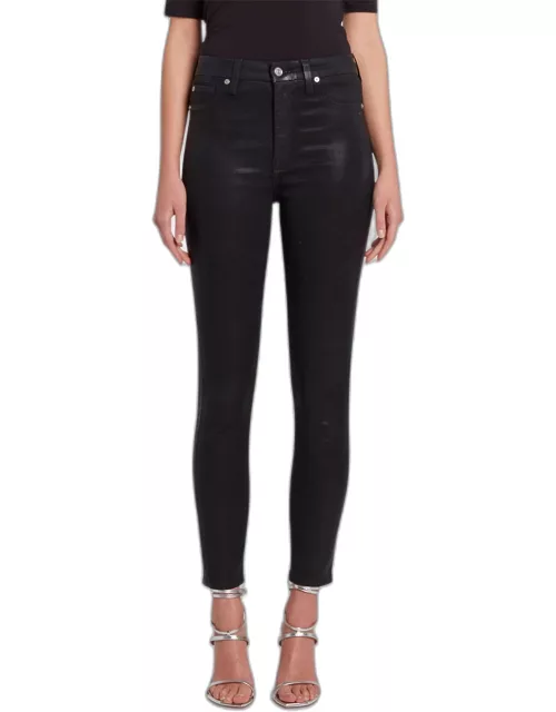 The High Rise Skinny Faux-Pocket Crop Pant