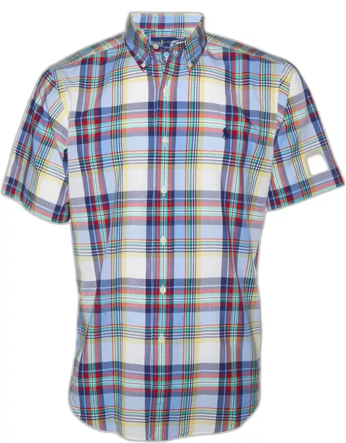 Ralph Lauren Muliticolor Cotton Checkered Half Sleeve Shirt