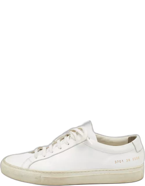 Common Projects White Leather Achilles Low Top Sneaker