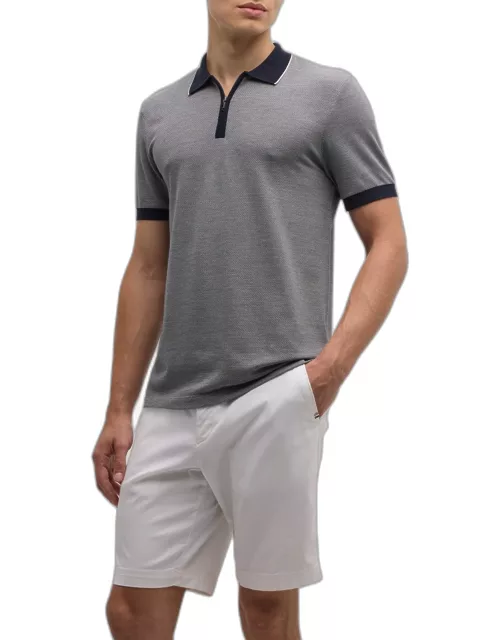 Men's Quarter-Zip Polo Shirt
