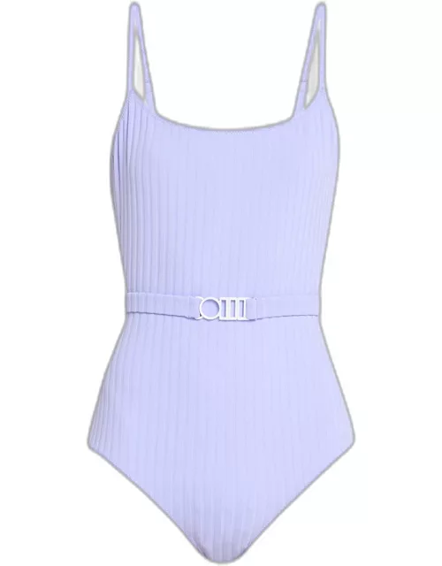 The Nina Solid Rib One-Piece Swimsuit