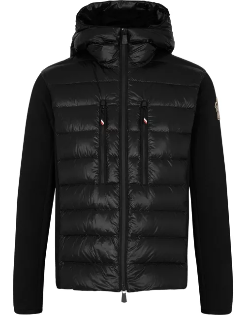 Moncler Grenoble Après-Ski Knitted And Quilted Shell Jacket - Black