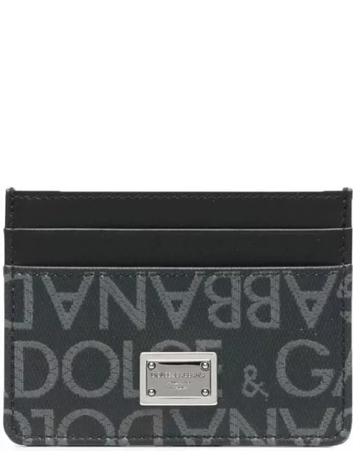 Two-tone card holder with logo