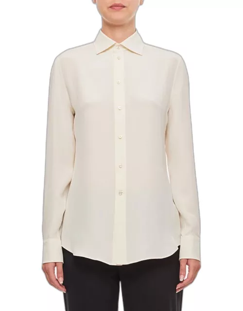 Ralph Lauren Collection Charmain Button Front Shirt White