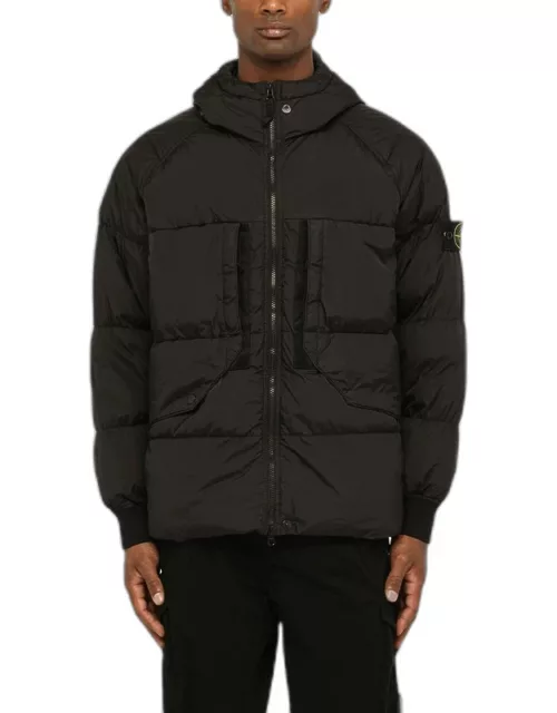 Nylon black down jacket