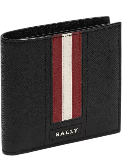 Black Trasa billfold wallet in leather
