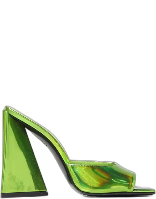 Heeled Sandals THE ATTICO Woman colour Lime