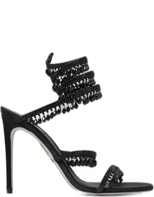 Heeled Sandals RENE CAOVILLA Woman colour Black