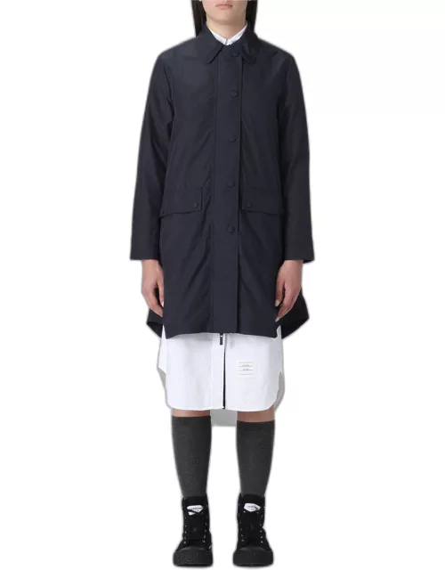 Trench Coat THOM BROWNE Woman colour Navy