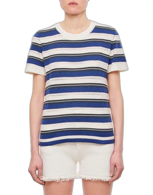 Barrie Cashmere Striped T-shirt