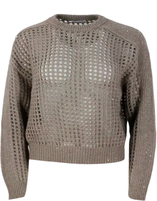 Brunello Cucinelli Sparkling Net Sweater