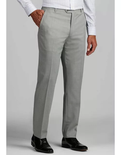 JoS. A. Bank Men's Tailored Fit Suit Separates Pants, Light Grey