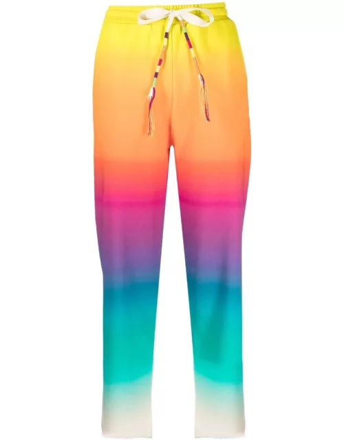 Mira Mikati rainbow-striped track pant