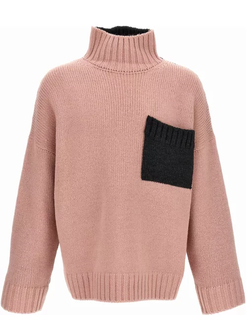 J.W. Anderson Logo Embroidery Two-color Sweater
