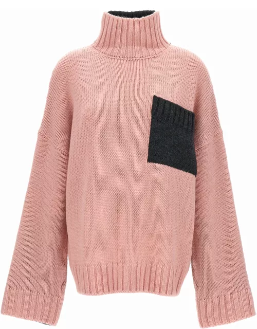 J.W. Anderson Logo Embroidery Two-color Sweater