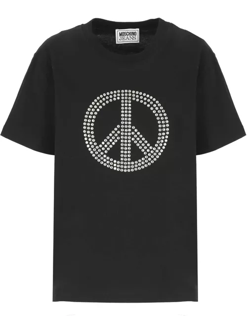M05CH1N0 Jeans Peace Symbol T-shirt