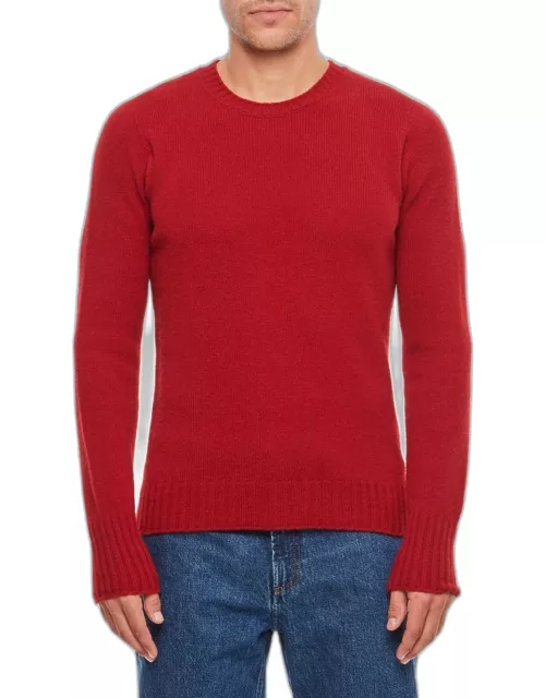 Drumohr Crewneck Wool Sweater Red