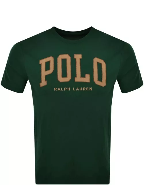 Ralph Lauren Logo Crew Neck T Shirt Green