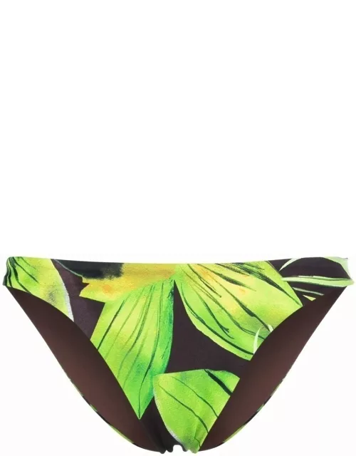Multicoloured floral bikini brief