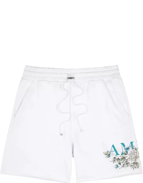 Amiri Logo-print Cotton Shorts - White