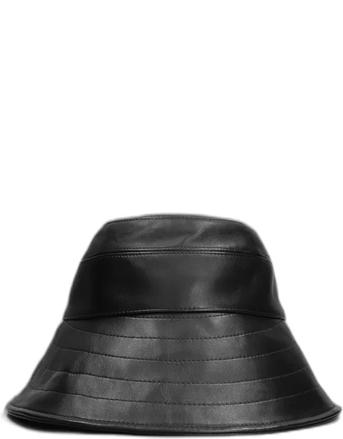 The Attico Hat Hats In Black Leather