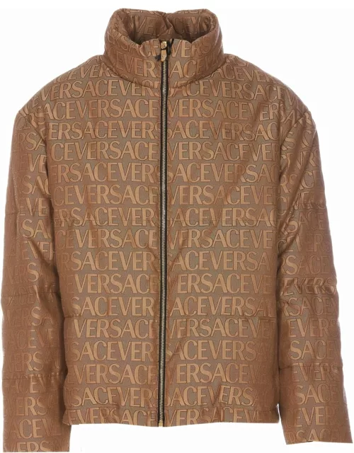 Versace Allover Jacquard Down Jacket