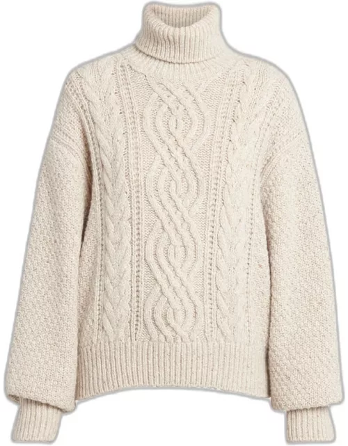 Newcastle Wool-Cashmere Turtleneck Sweater