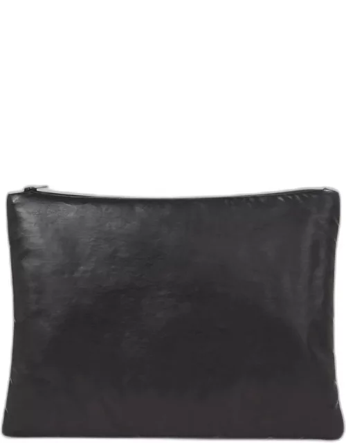 Zip Faux-Leather Clutch Bag