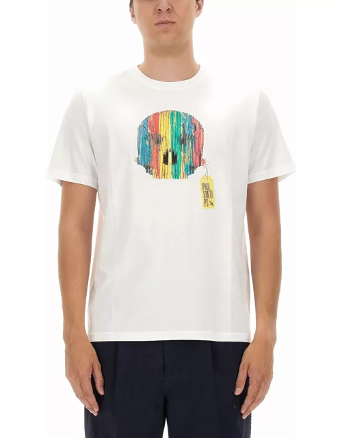 PS by Paul Smith Wooden Skull Print T-shirt