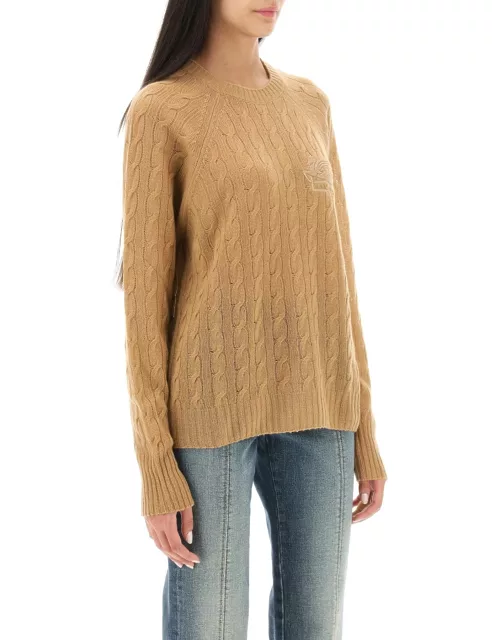 Etro Cashmere Sweater With Pegasus Embroidery