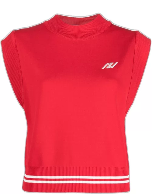 Autry embroidered-logo sleeveless sweatshirt