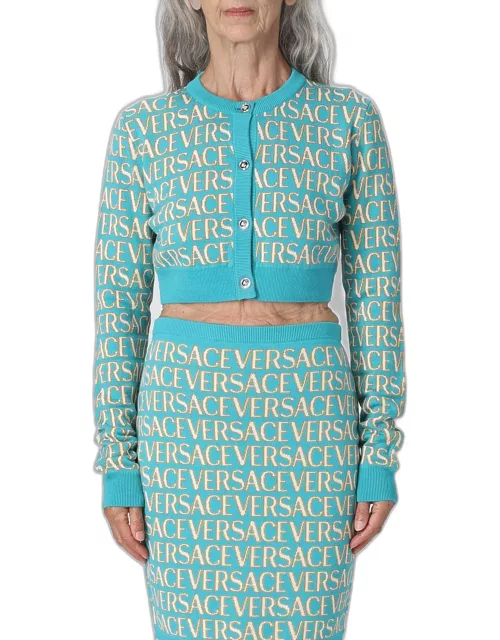 Cardigan VERSACE Woman colour Gnawed Blue