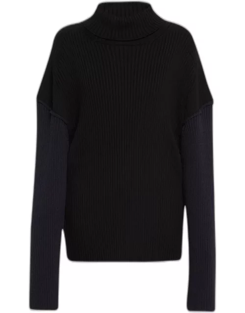 Dua Colorblock Cashmere Sweater