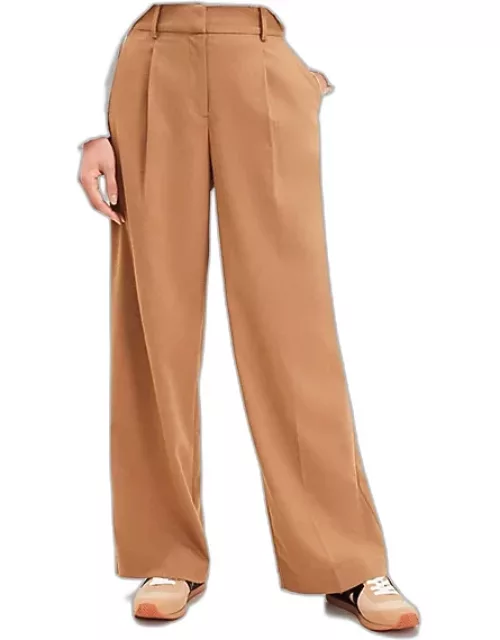 Loft Peyton Trouser Pants in Heathered Brushed Flanne