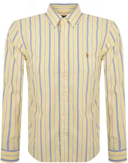 Ralph Lauren Stripe Long Sleeved Shirt Yellow