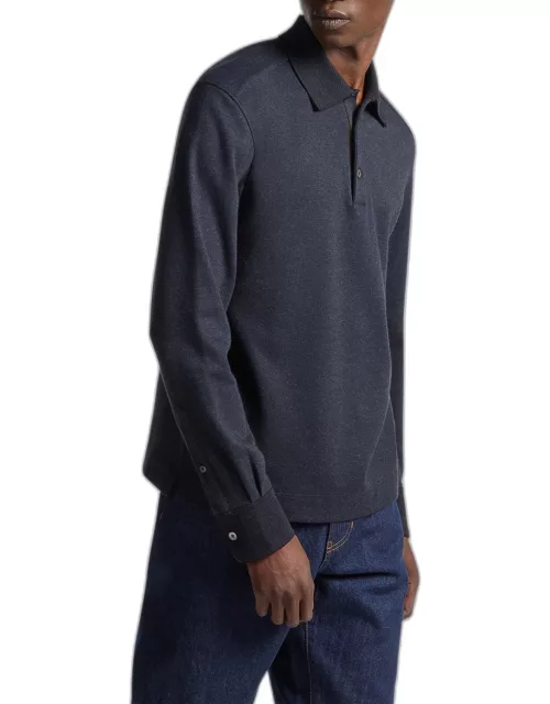 Men's Long-Sleeve Polo Shirt
