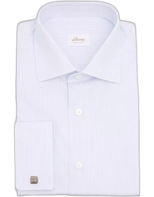 Men's Fancy Striped Dress Shirt with French Cuff