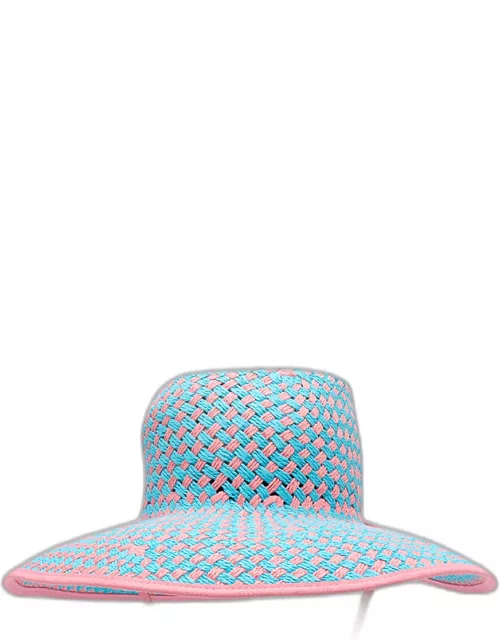 Brielle Checkered Straw Hat
