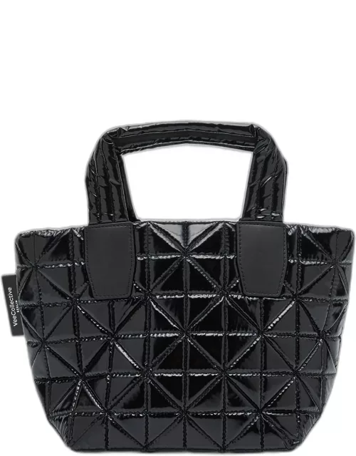 Mini Quilted Glossy Nylon Tote Bag