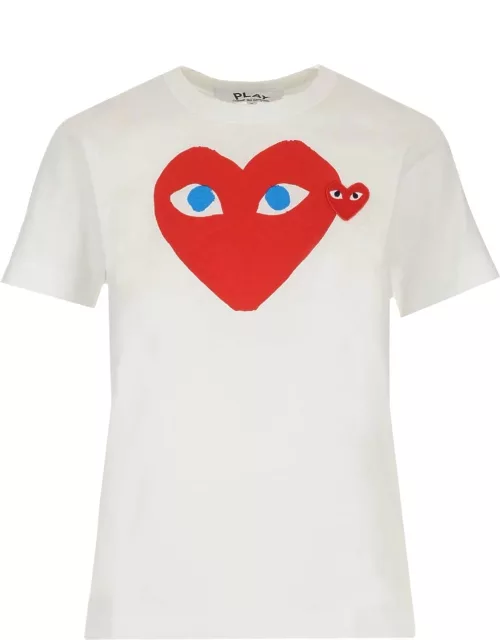 Comme des Garçons Play Maxi Heart Print T-shirt