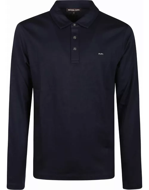 Michael Kors Long Sleeve Sleek Polo Shirt