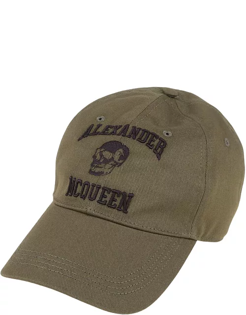 Alexander McQueen Hat Varsity Skull Lo