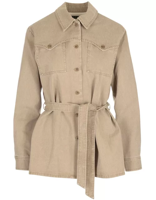 A.P.C. Belted Cotton Jacket