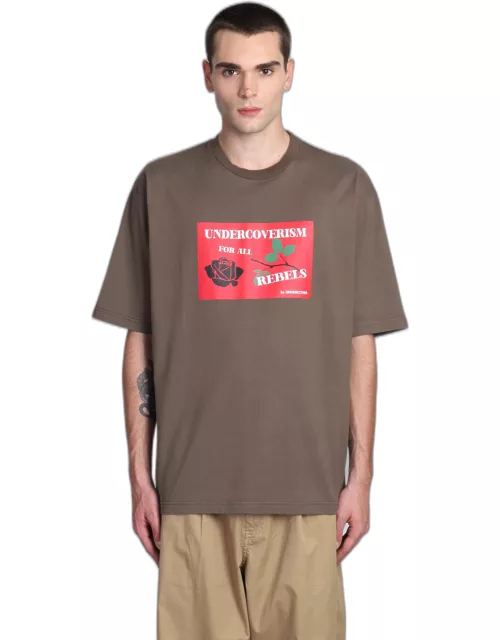 Undercover Jun Takahashi T-shirt In Taupe Cotton