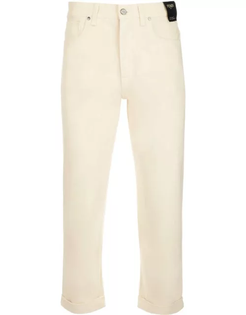 Fendi White 5-pocket Trouser