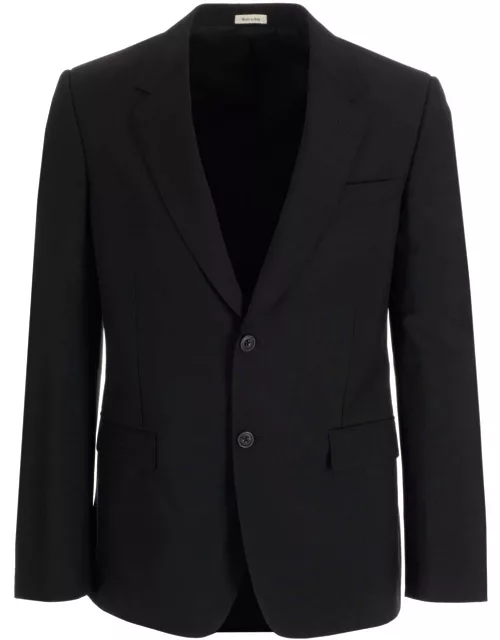 Alexander McQueen Black Wool Single-breasted Jacket