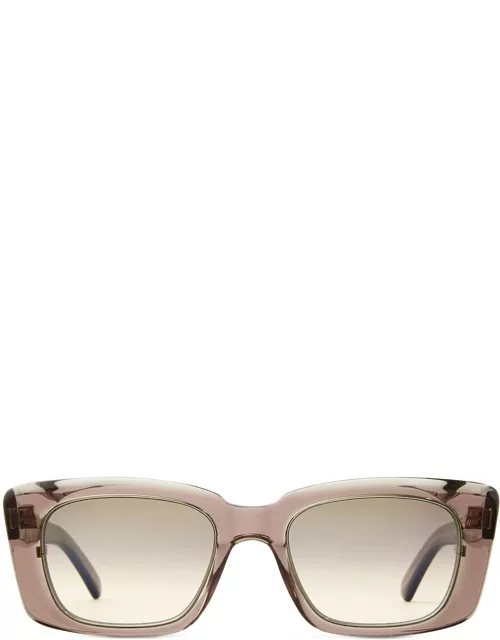Mr. Leight Carman S Rose Clay-12k White Gold Sunglasse